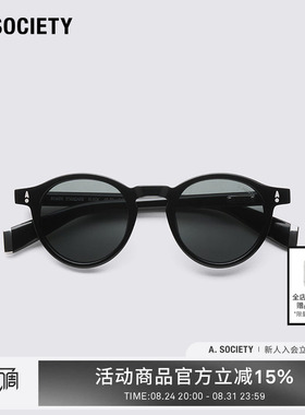 A.SOCIETY A.CLASSICS 系列圆框复古太阳镜男女防晒墨镜舒适BOWEN
