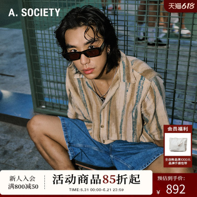 【张咸推荐】A.SOCIETY  SUMMER窄框时尚防晒男女墨镜 ZEPHYR