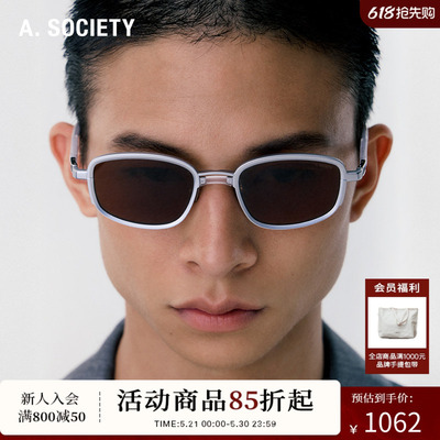 A.SOCIETY TITANIUM复古时尚轻盈纯钛男女墨镜 BERGAN