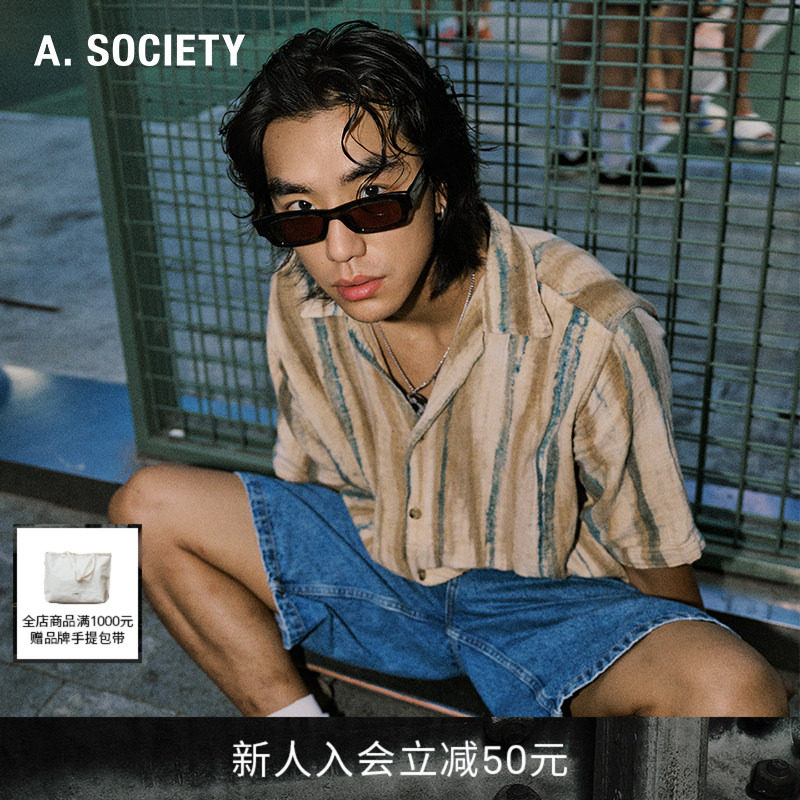 【张咸推荐】A.SOCIETY  SUMMER窄框时尚防晒男女墨镜 ZEPHYR 女墨实拍商品图