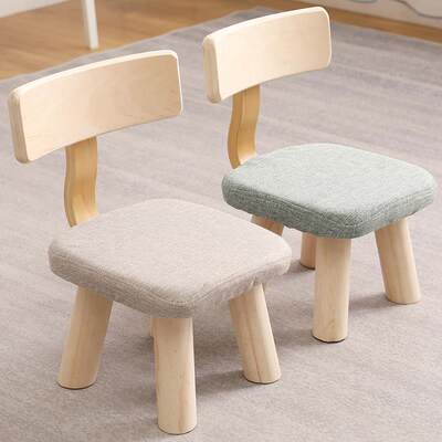 小凳子家用小板凳实木小椅子儿童小矮凳玄关换鞋凳客厅小型靠背凳