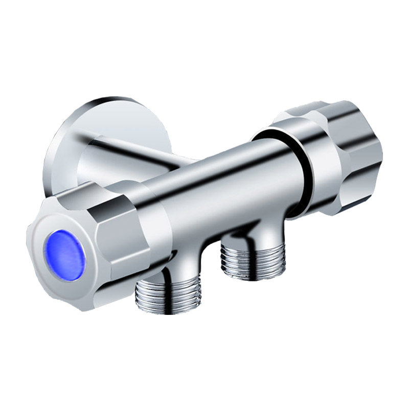 一进二出喷枪套装304不锈钢双控角阀分水器一分二分水阀双出水