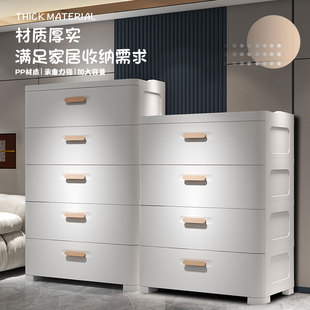 塑料家用客厅玩具零食柜收纳柜子多层衣服床头置物柜 收纳箱抽屉式