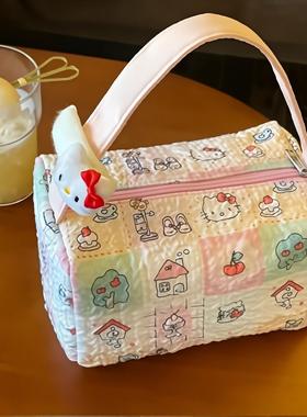 一眼就相中的KT包！卡通KT手提包化妆品收纳包旅行便捷大容量新款