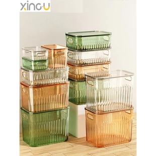 德国收纳盒桌面组织者零食化妆品杂物透明丙烯酸塑料家用收纳盒