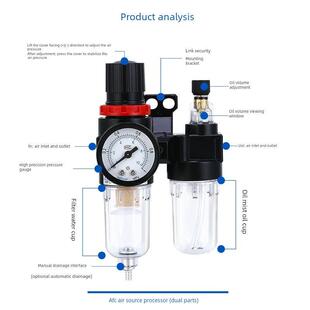 气动阀门三联件气缸执行器电磁阀信号反馈油水分离器回信器过滤器