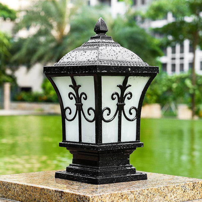 太阳能围墙灯柱头灯庭院方形墙头灯室外防水别墅花公园欧式大门灯,家装灯饰光源,柱头灯,淘宝优惠券,粉丝福利购,淘宝优惠卷