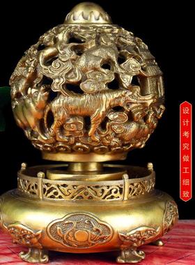 朴器 十二生肖款铜九转乾坤摆件