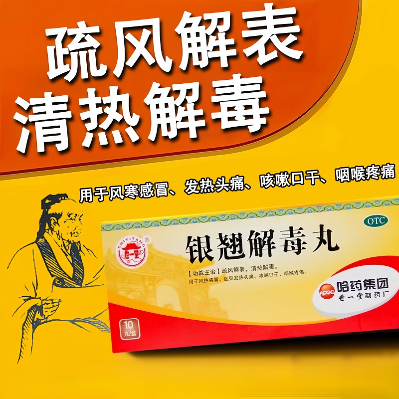 【世一堂】银翘解毒丸3g*10丸/盒