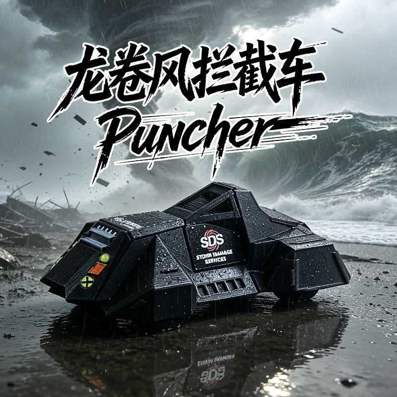TIV2龙卷风拦截车可移动模型部署