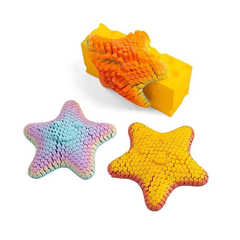 3d打印海星派大星活动铰接解压玩具仿真海洋生物模型可送儿童礼物