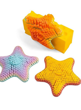 3d打印海星派大星活动铰接解压玩具仿真海洋生物模型可送儿童礼物
