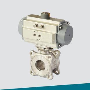 专业生产气动对夹薄型单片式高平台球阀防意式一片式法兰球阀