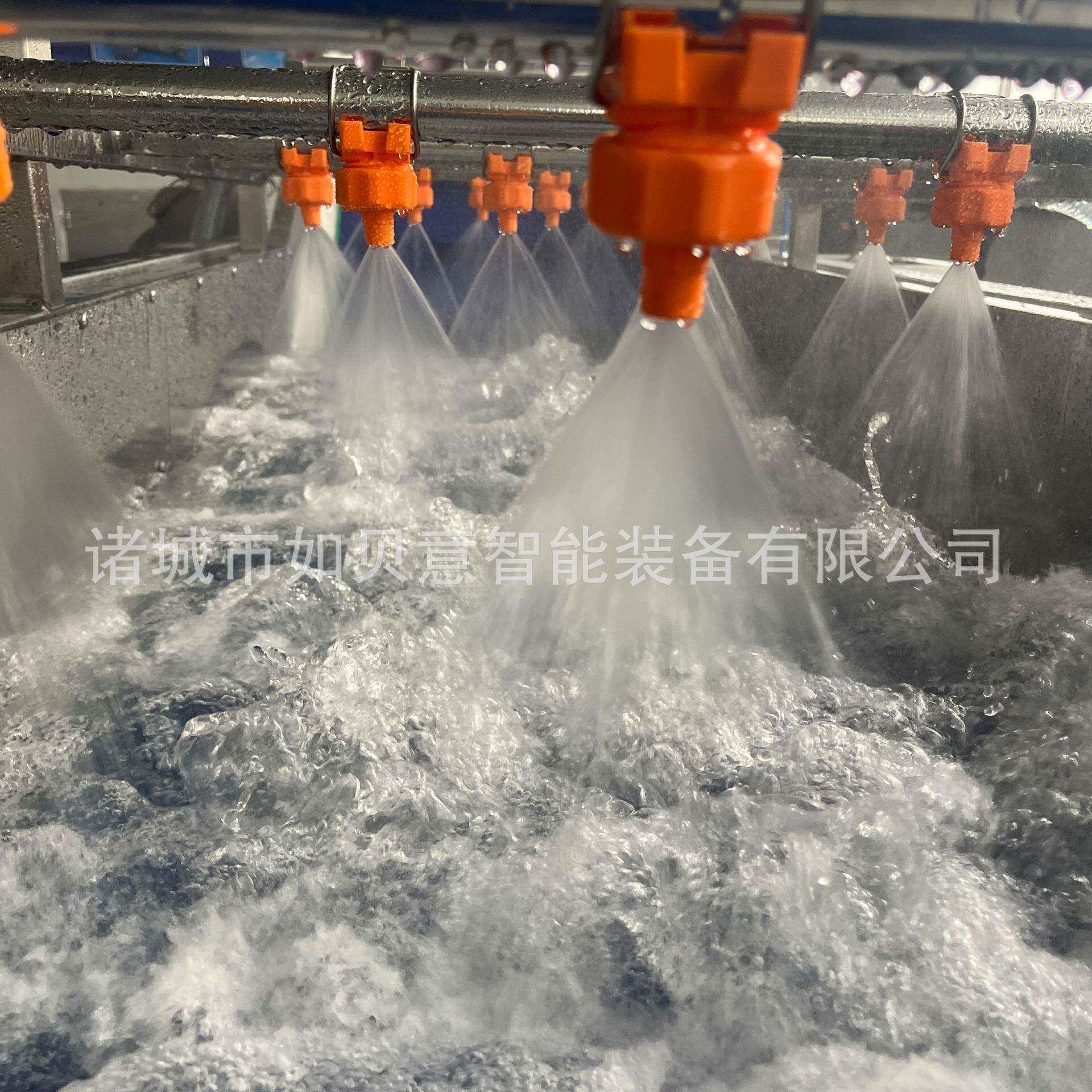 全自动翻浪式气泡清洗机果蔬去杂清洗机喷淋式材竹笋气泡清洗