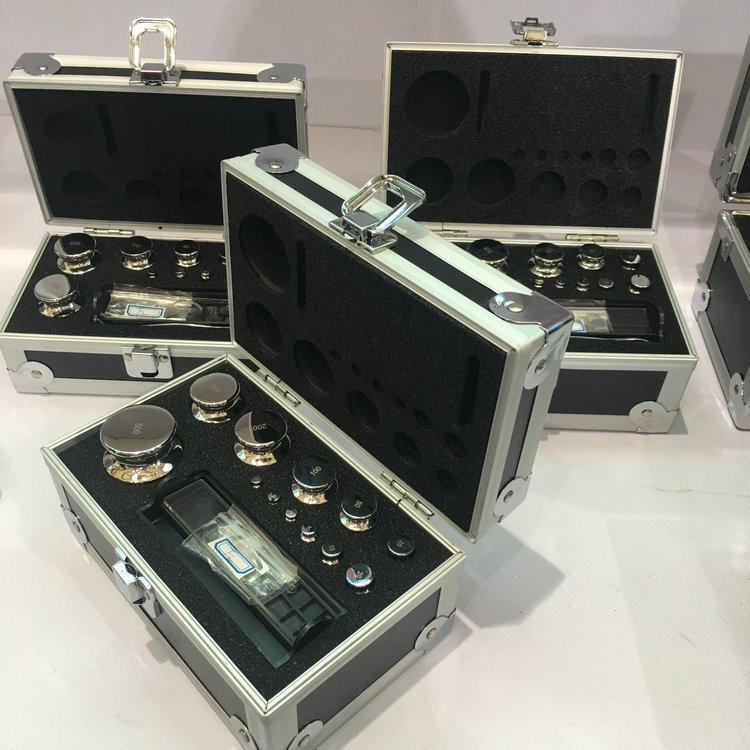 304不锈钢无磁砝码2kg-1mg套装砝码F1/2等级圆柱形盒装砝码