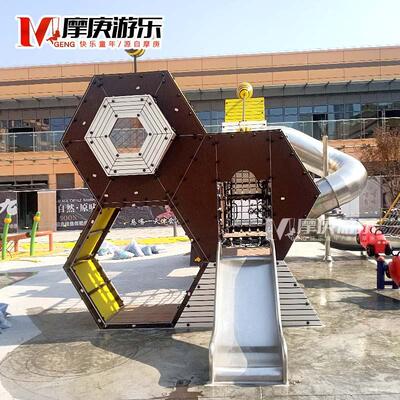 户外儿童大型幼儿园木质实木组合滑梯室外攀爬架游乐设备设施厂家