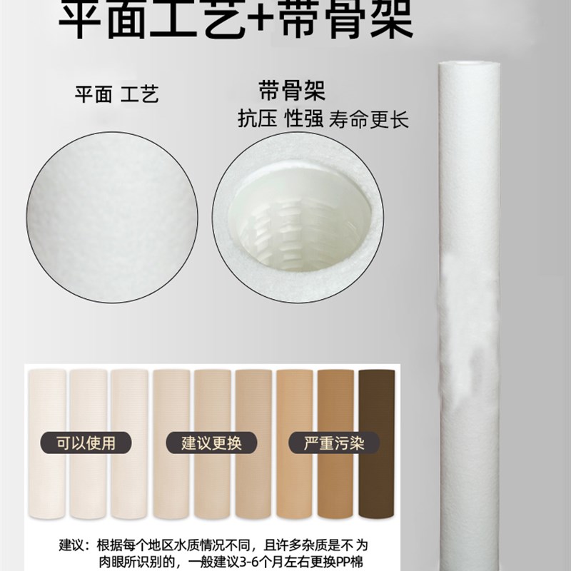 纯水机商用净水器滤芯pp棉30寸熔喷精密通用聚丙烯过滤芯前置过滤