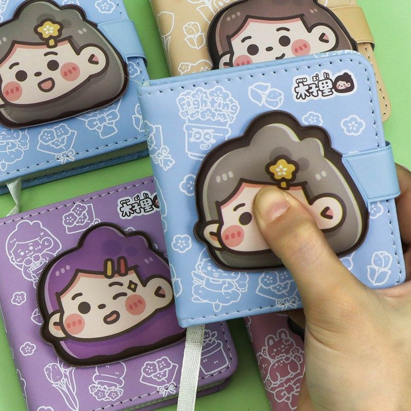 木子里迷你解压磁扣本小巧携带可爱少女网格内页手账本加厚笔记本,文具电教/文化用品/商务用品,手帐/日程本/计划本,淘宝优惠券,粉丝福利购,淘宝优惠卷