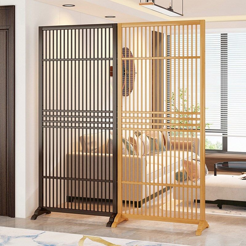 新中式屏风隔断墙折叠可移动客厅卧室遮挡隔板家用办公室背景墙竹