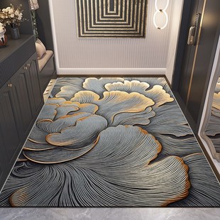 轻奢入户门地垫高端可裁剪地毯北欧复古门垫进门玄关家用客厅脚垫