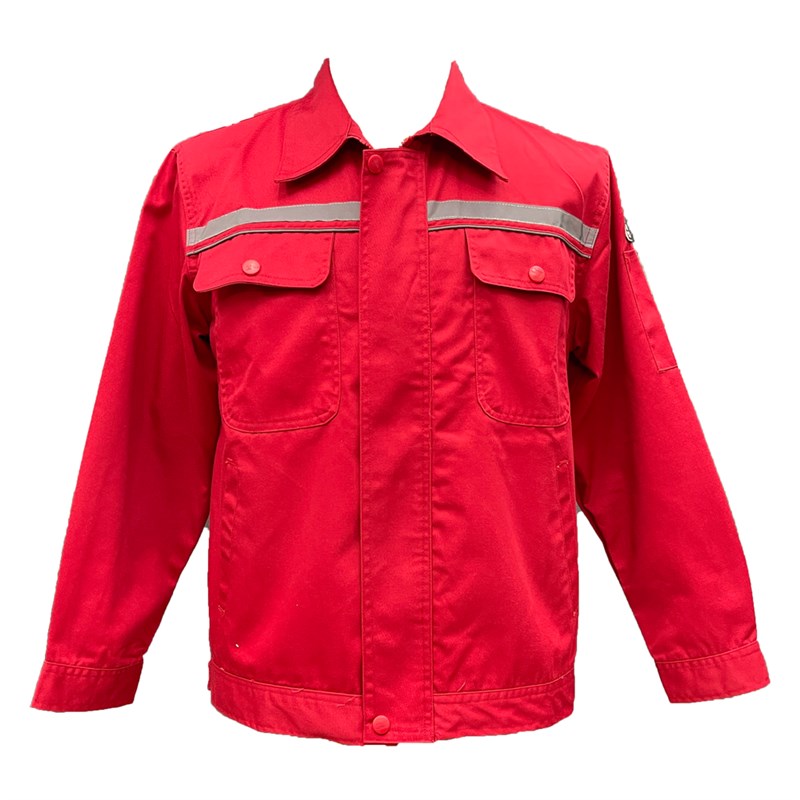 A07防静电涤棉反光春秋夏季薄款套装男装劳保服工作服定制印Logo