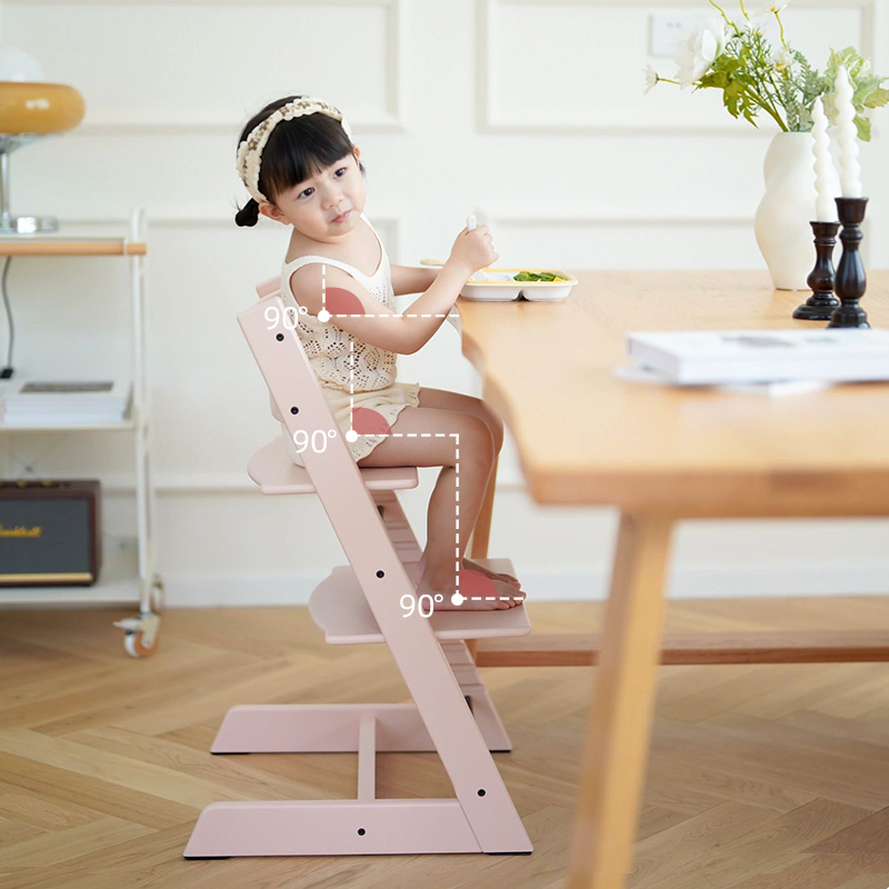儿童成长椅宝宝实木餐椅tt椅多功能学习椅高度可调家用婴儿吃饭椅