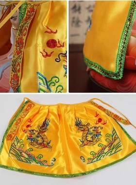 凤云飞小披风披肩衣服莲花双龙凤凰黄色红色斗篷装饰桌围龙门挂幡