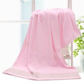 粉色 田园风 咖啡色不易掉毛 家用 加厚纯棉成人浴巾吸水全棉柔软