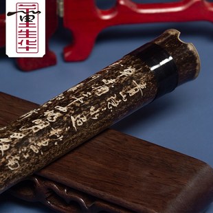 董生华洞箫紫竹箫素萧专业演奏高档竹箫G调F调九节八目珍藏八孔箫