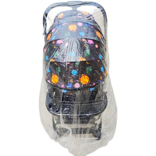 婴儿车防尘罩宝宝推车防潮儿童推车保护套透明塑料遮灰收纳袋防水