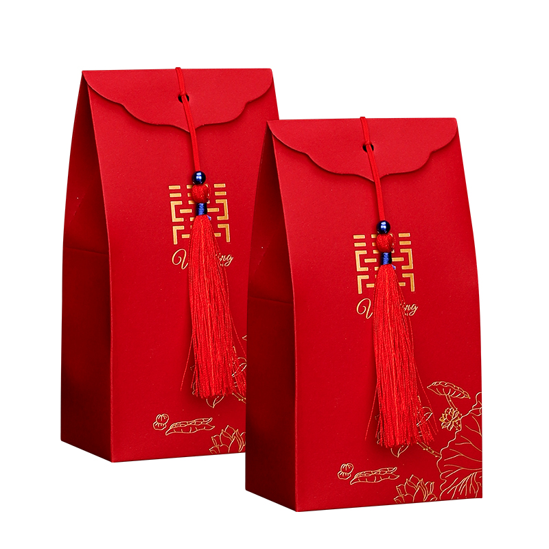创意喜糖盒子结婚喜糖袋婚礼回礼袋中国风糖果盒礼盒装婚庆用品