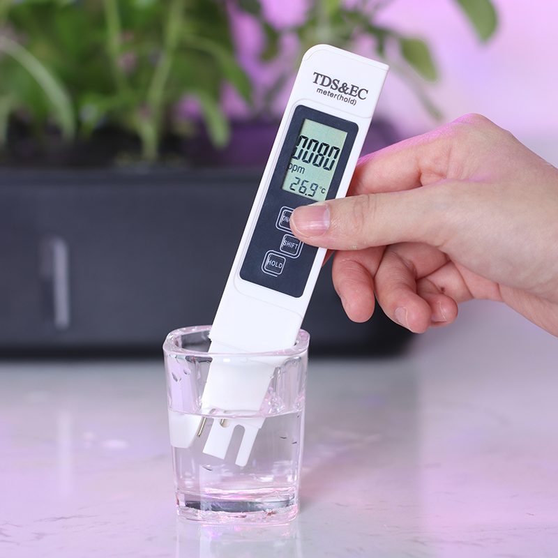 tds水质检测仪水培蔬菜营养液浓度EC值检测笔三合一电导率测试笔