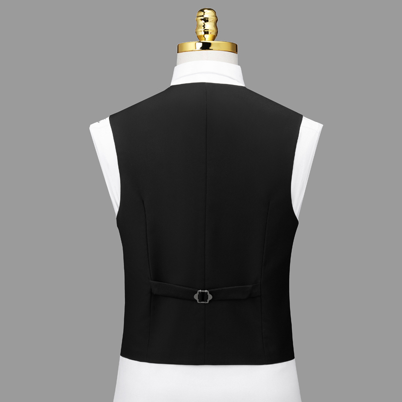 新款男士西装马甲灰色春秋季新郎背心结婚礼服修身休闲西服马夹男