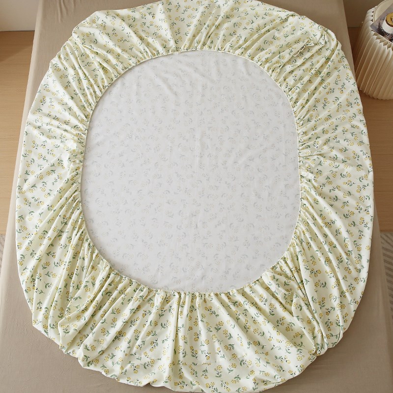 纯棉床笠单件加厚全棉磨毛床罩冬款席梦思床垫保护罩防滑床单套罩