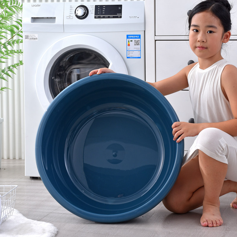 加深洗衣盆家用特大号塑料大号脸盆圆形澡盆宝宝儿童超大号洗澡盆
