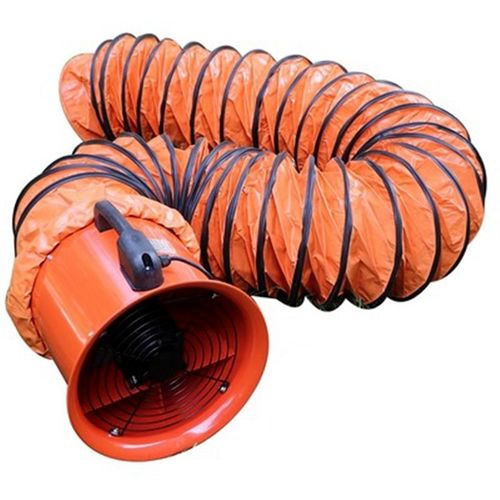 便携式有限空间作业手提式轴流风机鼓风机送风机250口径带5米管