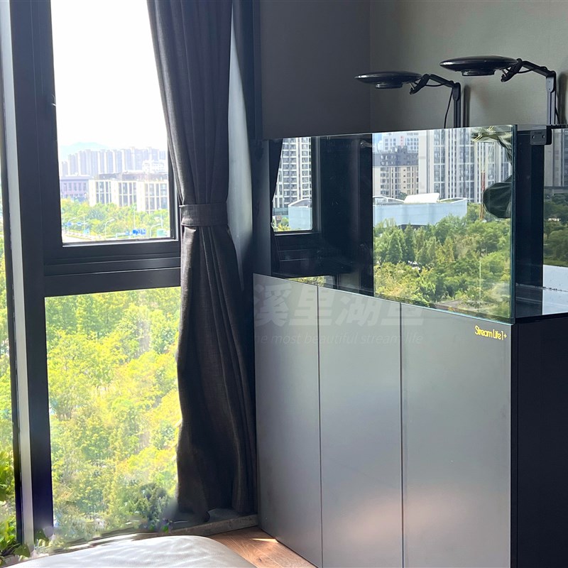 LIFE高端系列金晶五线玻璃背包底滤超透枝牙溪流缸金鱼南美海套缸