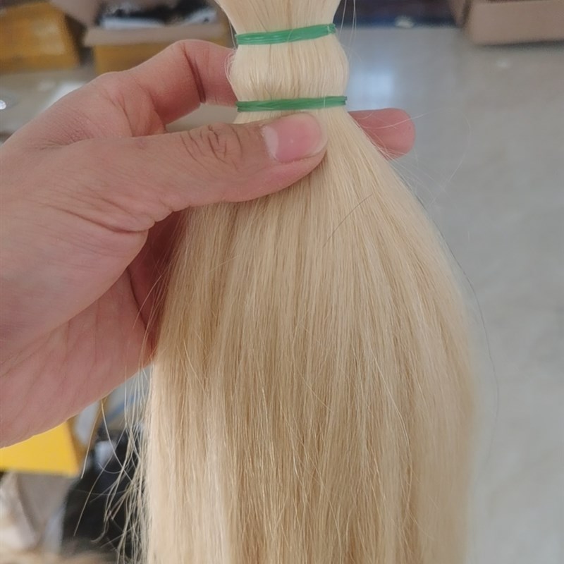 613#60#散发发把水晶线发把奶白色接发真发接发束无痕隐形接发片