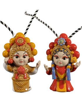 石湾公仔陶瓷粤剧摆件家居装饰客厅玄关中式粤韵风华摆设生日礼物