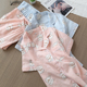 纯棉纱布两件套装 短袖 长裤 睡衣女夏季 可爱薄款 春秋学生清新家居服