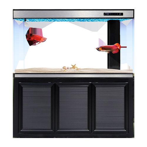 新款底滤鱼缸 客厅鱼缸家用超白生态玻璃长方形大型定制水族箱