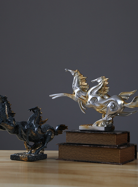 创意欧式马摆件客厅酒柜办公室桌装饰品摆件家居饰品摆设工艺礼品