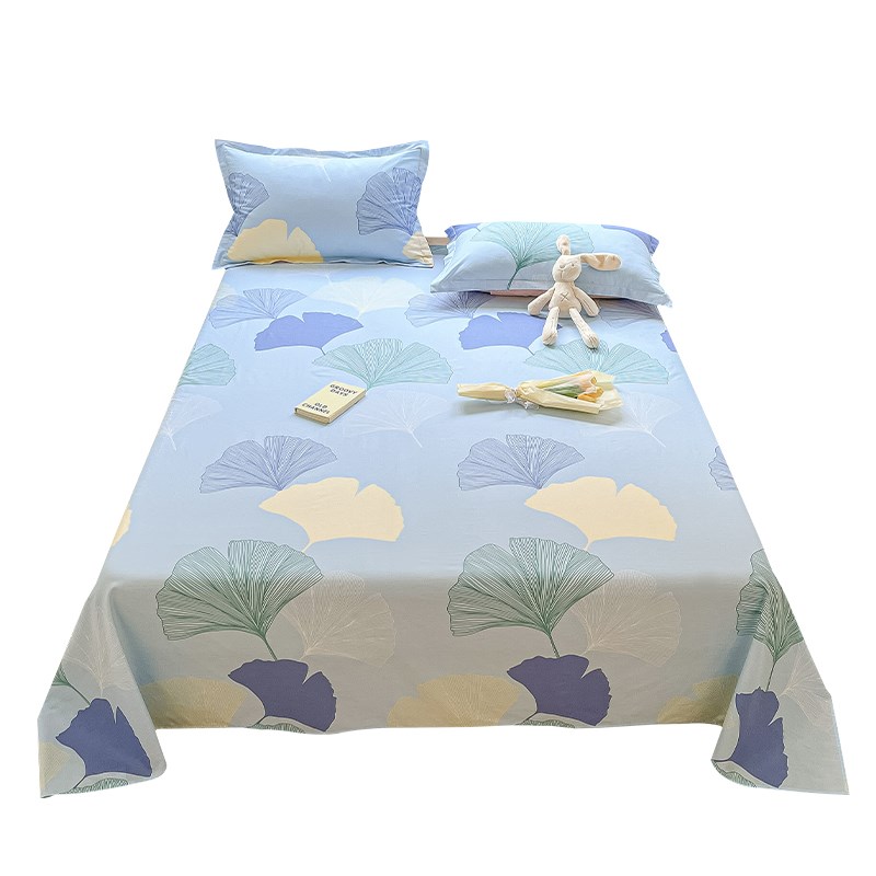 简约一米五床单单件纯棉100全棉小清新夏季宿舍单双人被单三件套