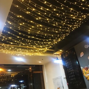 led户外灯带满天星室外防水七彩霓虹闪灯串彩色灯条圣诞装饰绕树