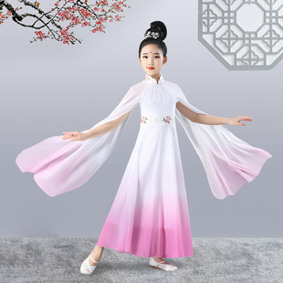 新款儿童古筝演出服女大童古典琵琶表演比赛礼服中国风连衣裙古装