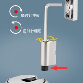 防风地吸免打孔机械门吸新款 防撞隐形卫生间黑色门阻器门碰门挡器
