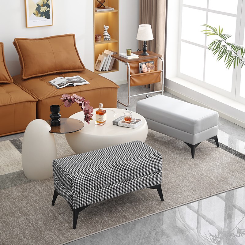 门口换鞋凳家用沙发长条凳客厅坐凳茶几凳简约矮凳子软包床边凳