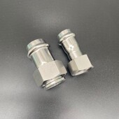 304不锈钢双卡压内丝活接转接头薄壁1系2系内螺纹活接头水管配件