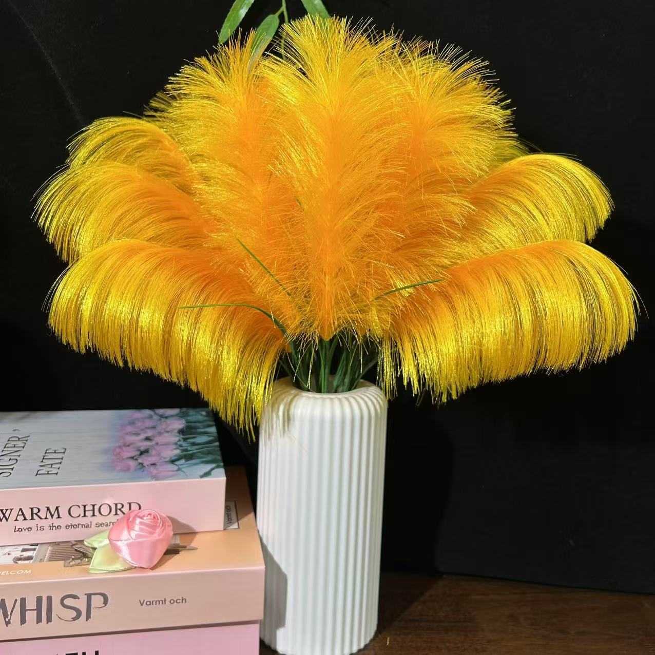 【送花瓶】丝带芦苇材料手工DIY材料包