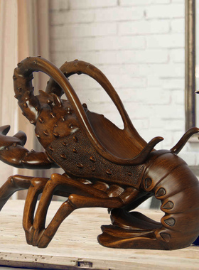 红酒架摆件创意龙虾葡萄酒托酒柜装饰品电视柜家居客厅博物架摆设